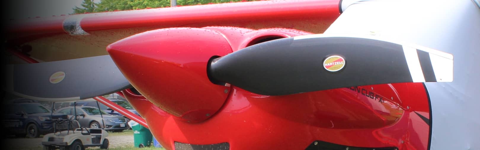 Closeup of a Hartzell Propeller blade